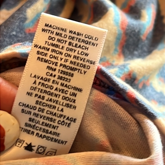 SOL ANGELES Anthropologie Blue and Purple Leopard Print Tee - small - Picture 14 of 15